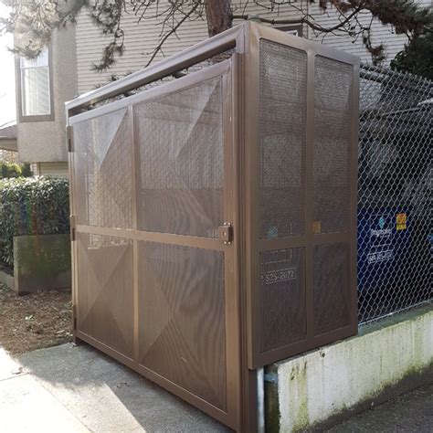 garbage enclosure perforated metal dd402|aluminum trash enclosures.